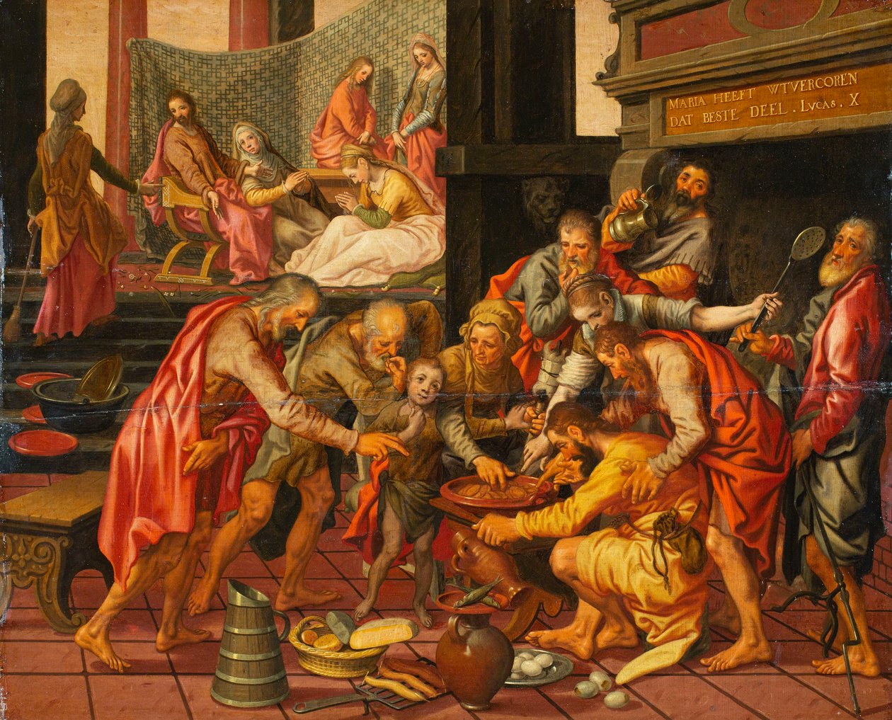 Kristus Martan ja Marian talossa tekijältä Pieter Aertsen
