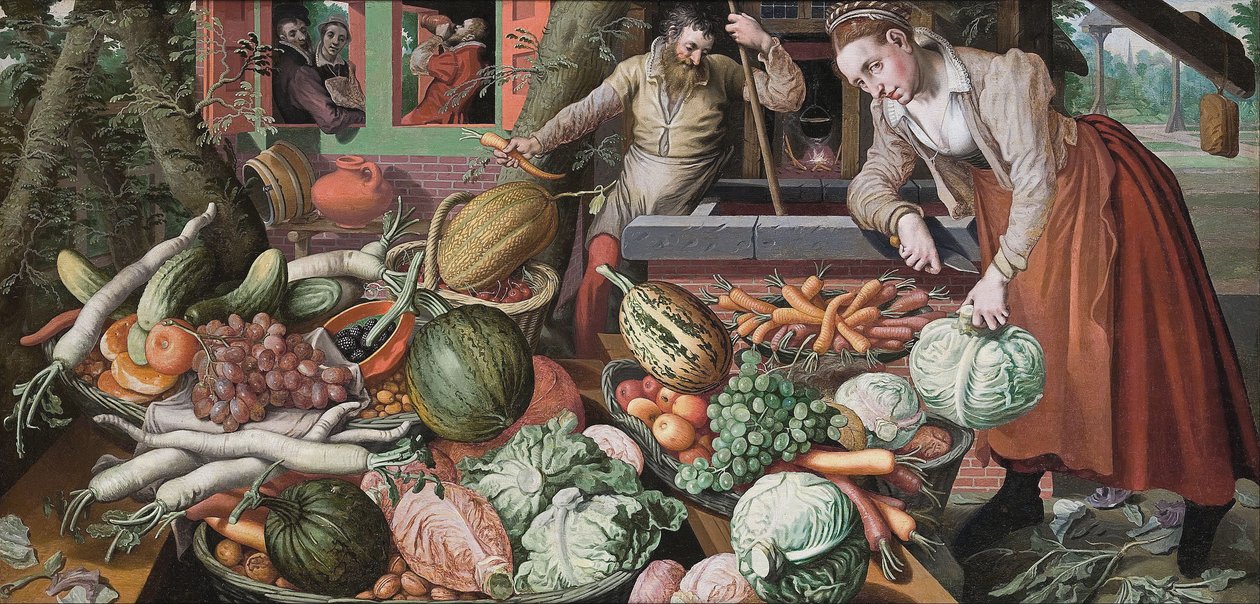 Markkinoiden kohtaus tekijältä Pieter Aertsen