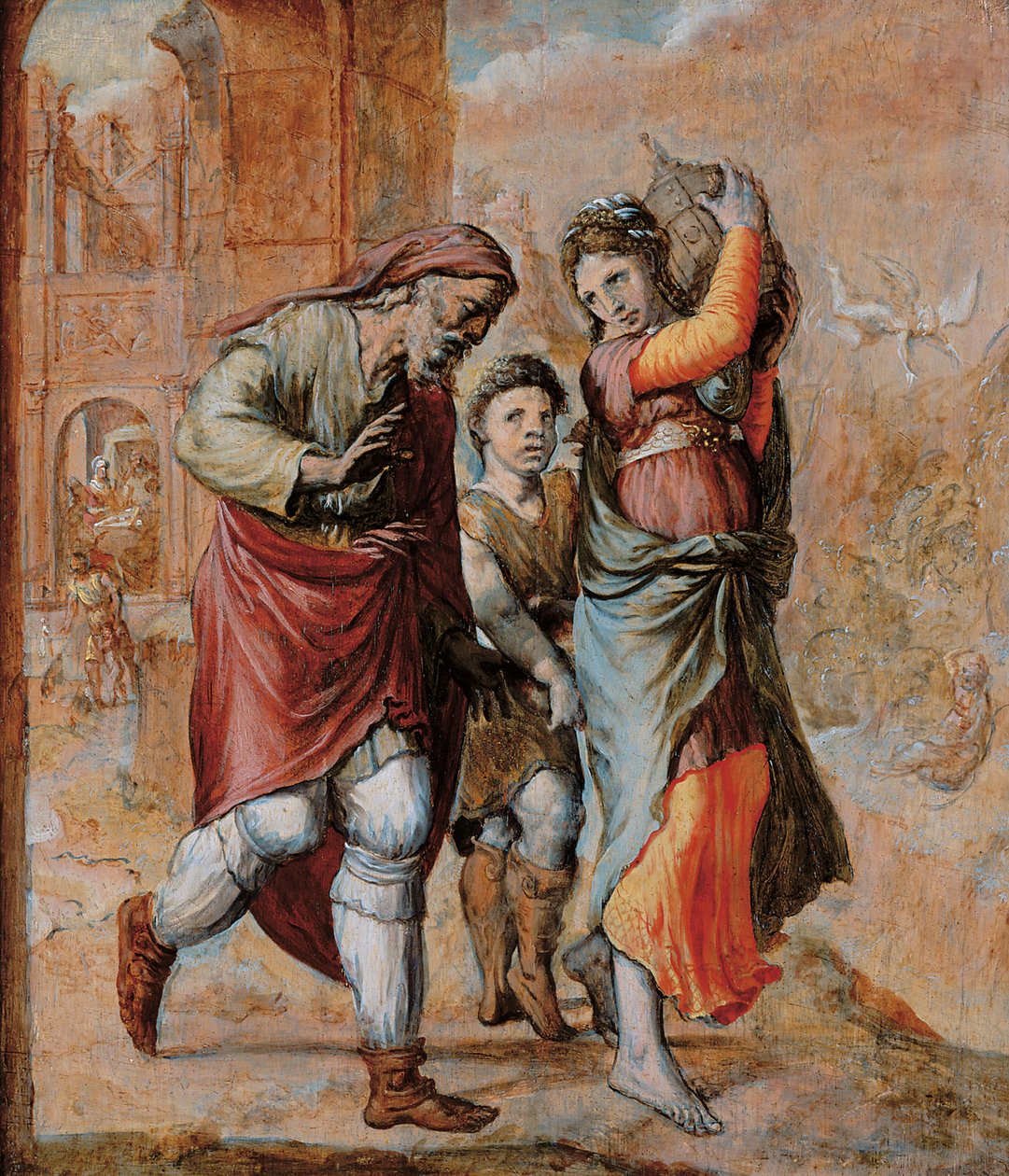 Hagarin ja Ismaelin karkottaminen tekijältä Pieter Aertsen