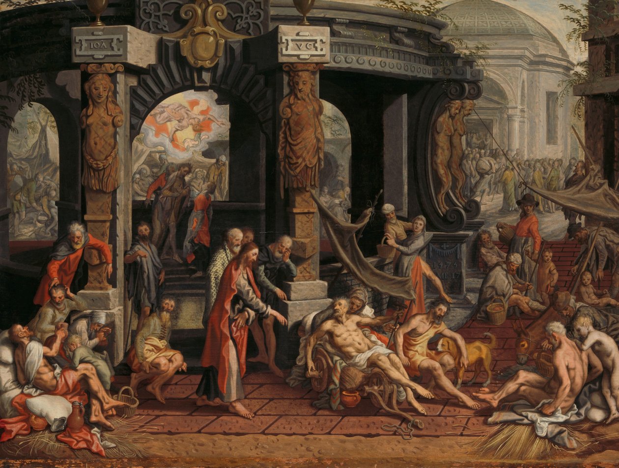 Paralyyttisten paraneminen, Bethesdan allas tekijältä Pieter Aertsen