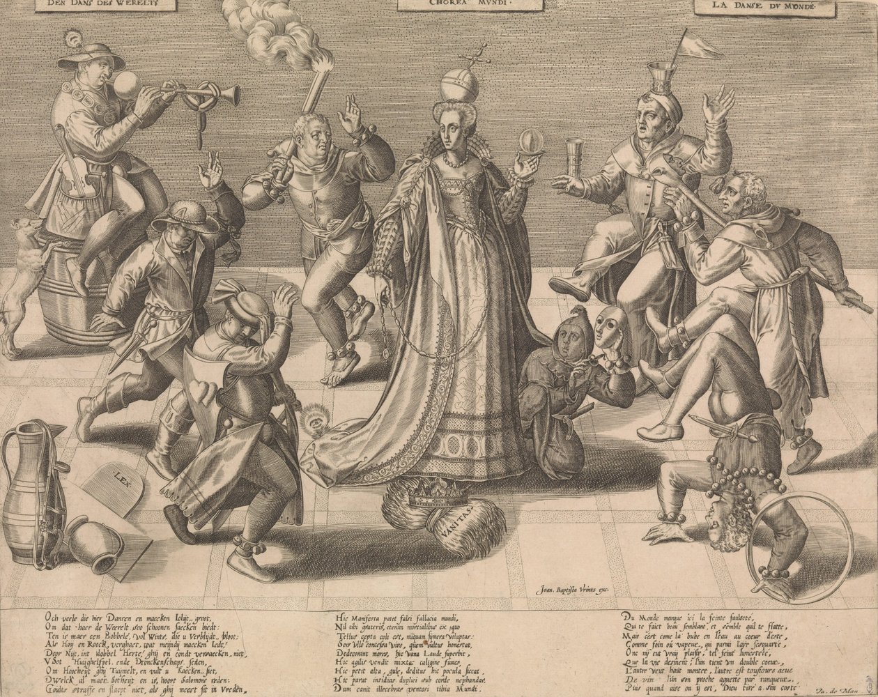 Maailman tanssi, 1500-luvun puoliväli. tekijältä Pieter Balten.
