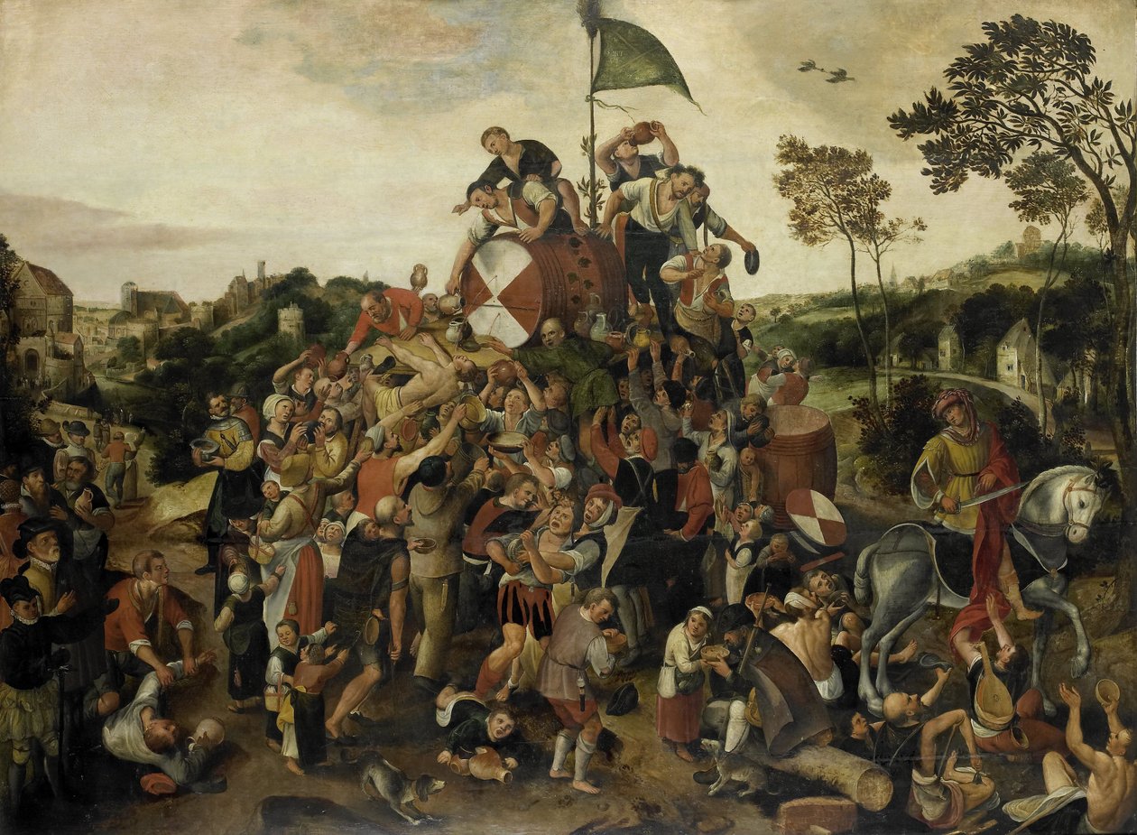 Pyhän Martinpäivän Kermis, n. 1540-98 (öljy paneelissa) tekijältä Pieter Balten