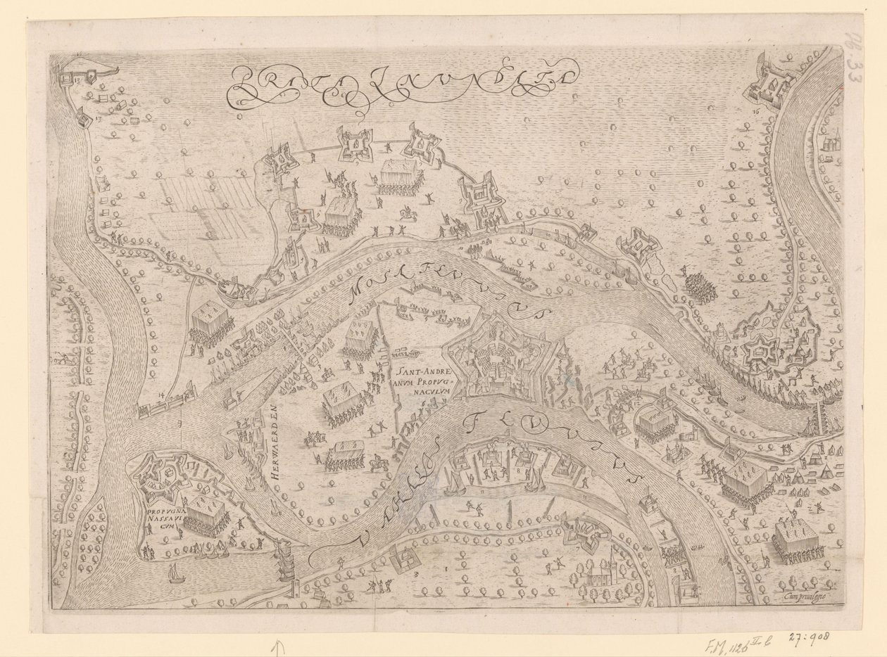 Maurice piiritti ja vangitsi Pyhän Andreaksen, 1600 tekijältä Pieter Bast