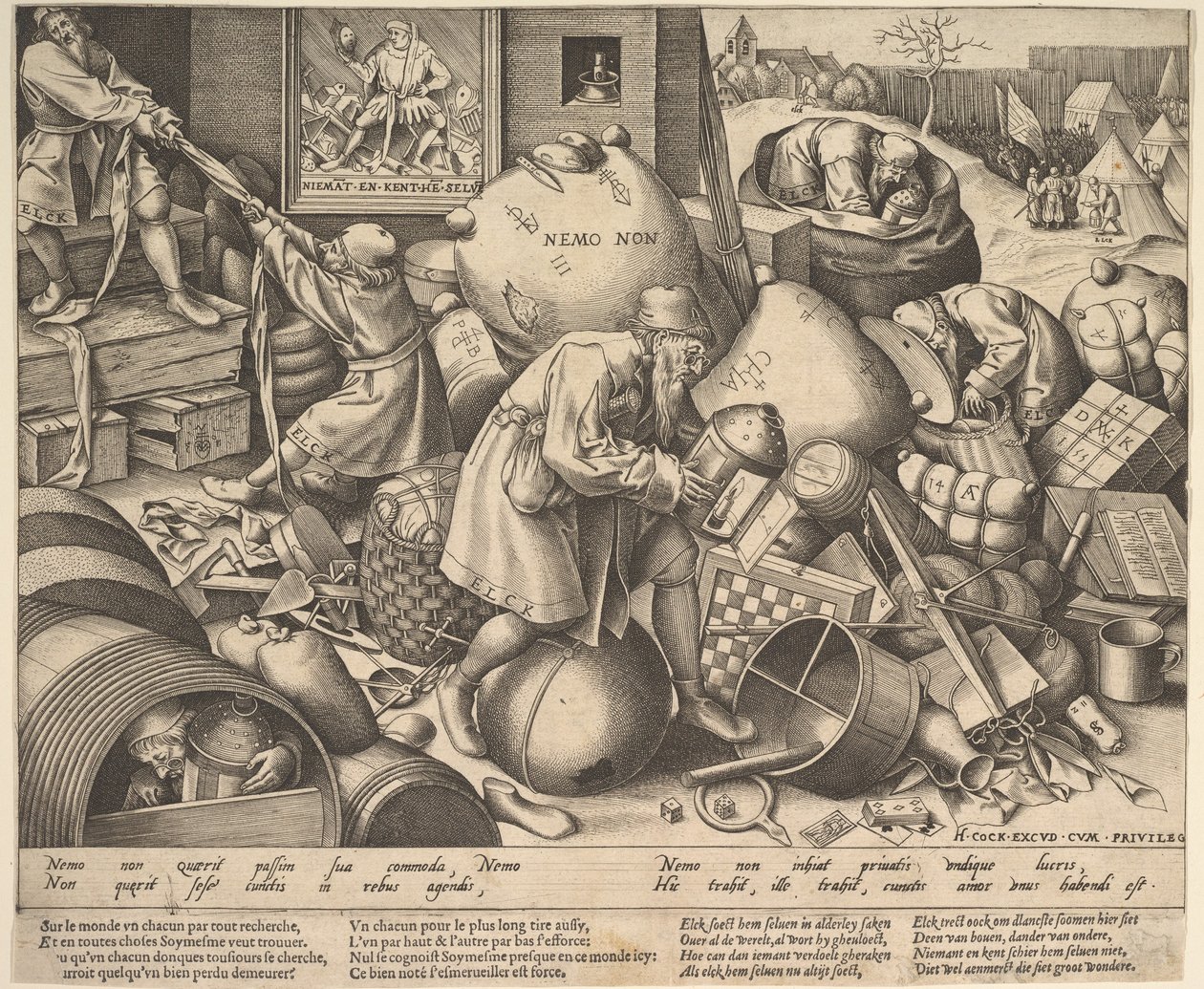 Everyman, noin 1558 tekijältä Pieter Bruegel the Elder