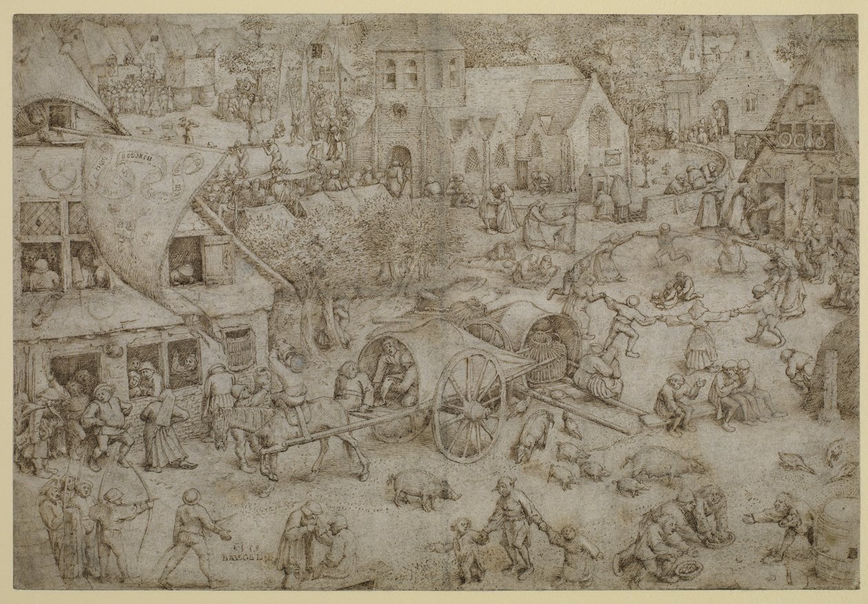 Huvipuisto Hobokenissa, 1559 tekijältä Pieter Bruegel the Elder