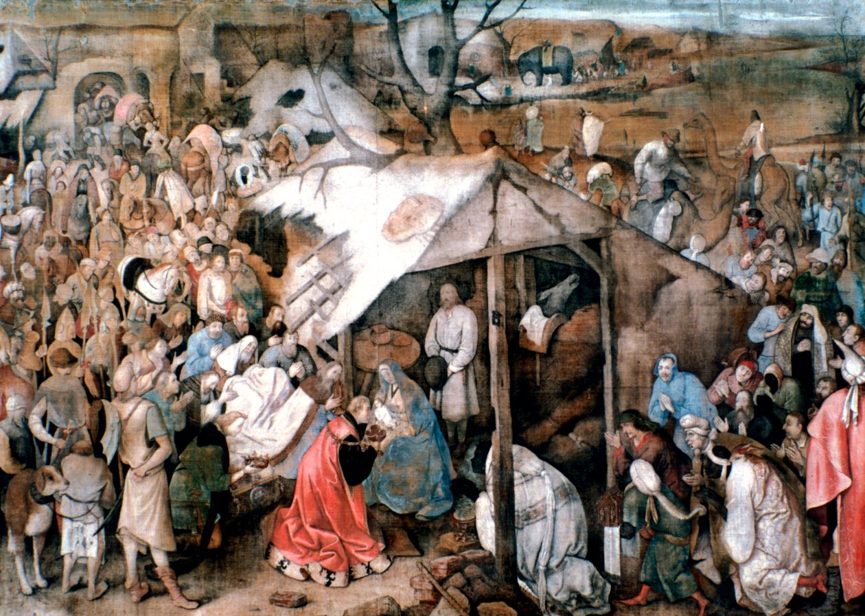 Kuninkaiden palvonta, c1556-1562 tekijältä Pieter Bruegel the Elder