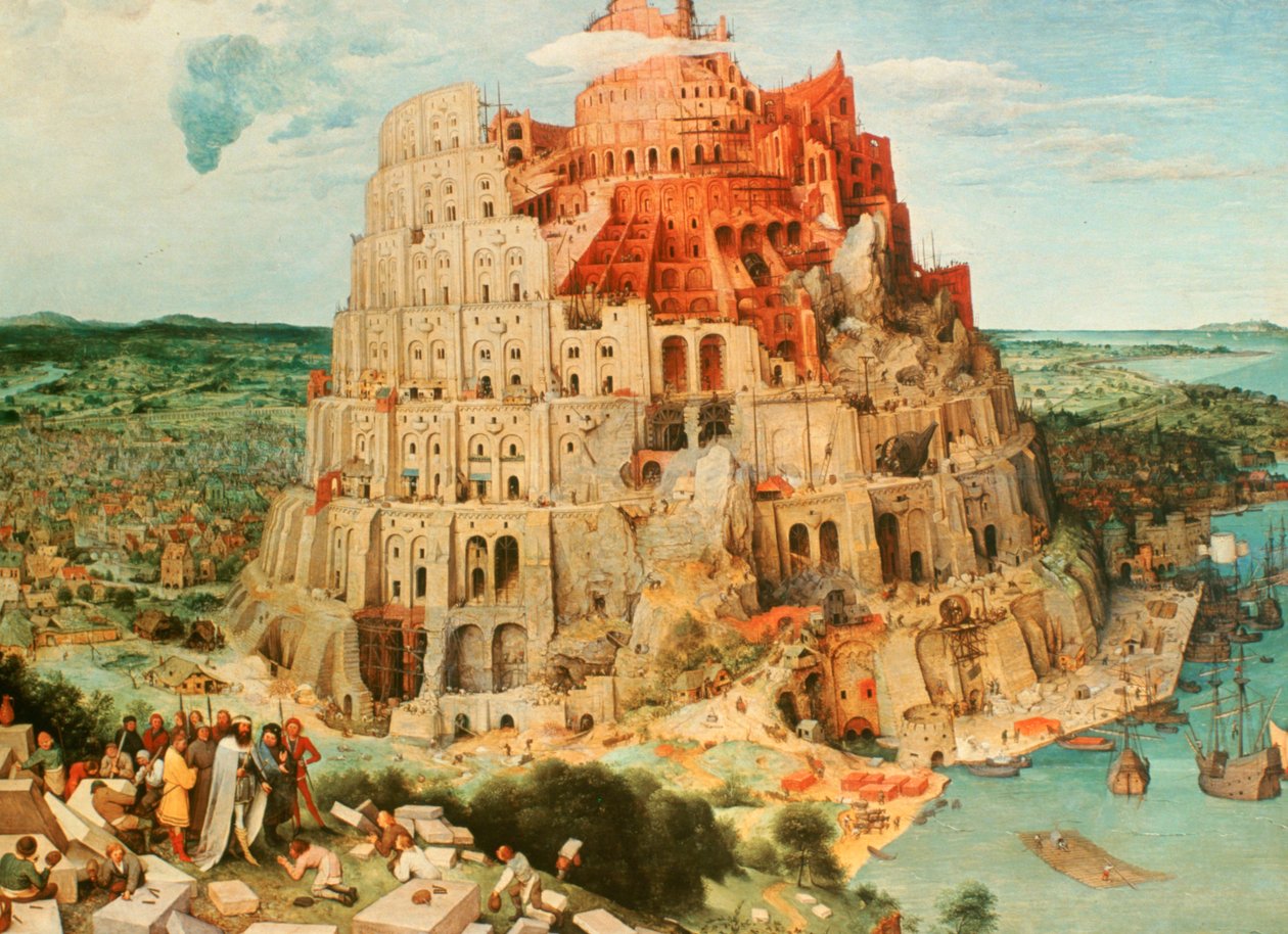 Baabelin torni, 1563 tekijältä Pieter Bruegel the Elder