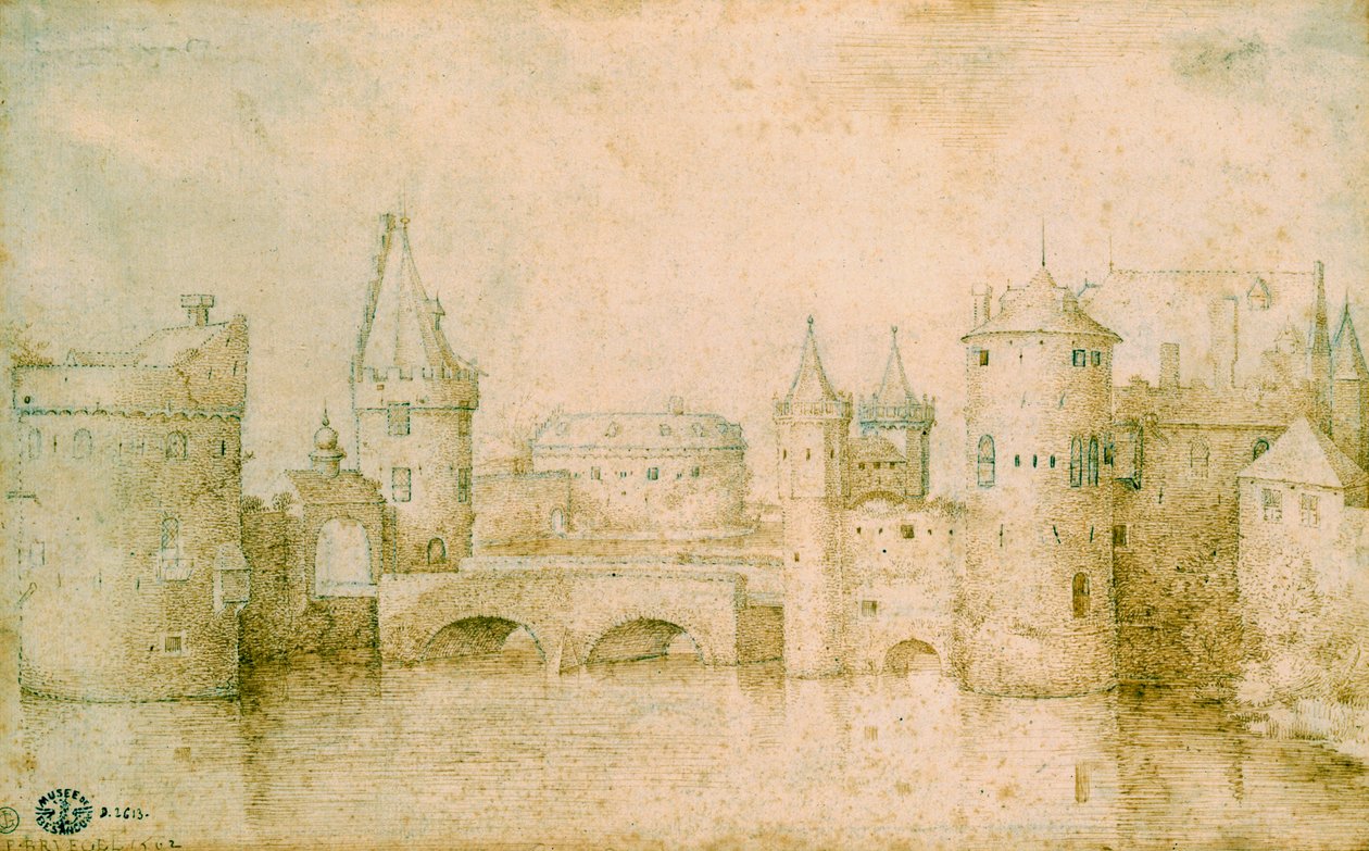 Näkymä Amsterdamin muinaisista linnoituksista, Alankomaista, 1562 tekijältä Pieter Bruegel the Elder