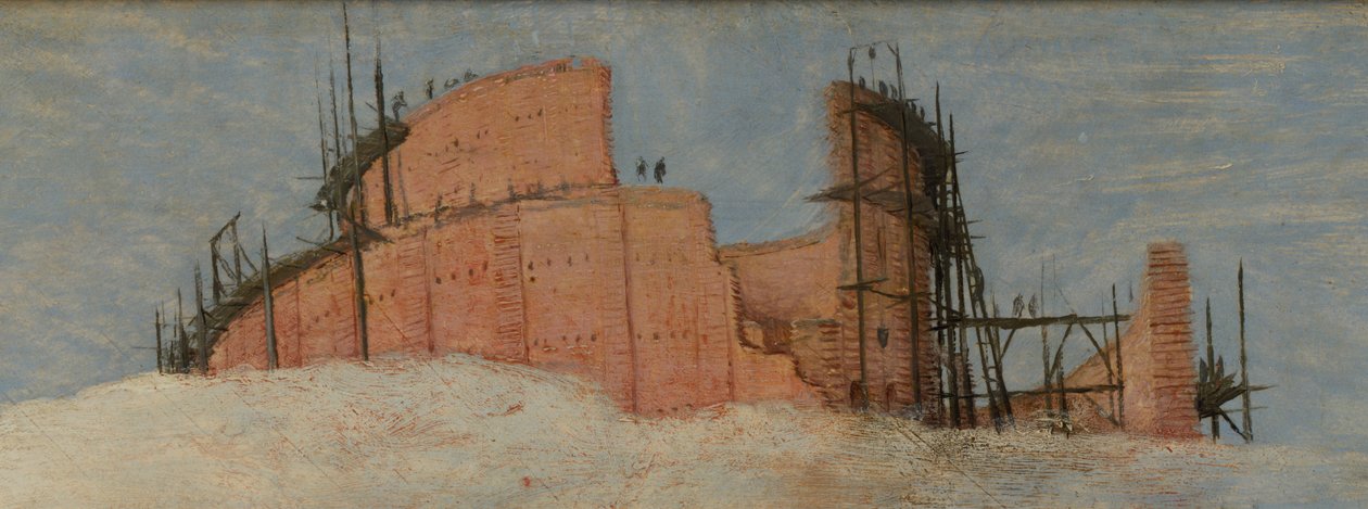 Yksityiskohta Wienin suuresta Baabelin tornista tekijältä Pieter Brueghel the Elder