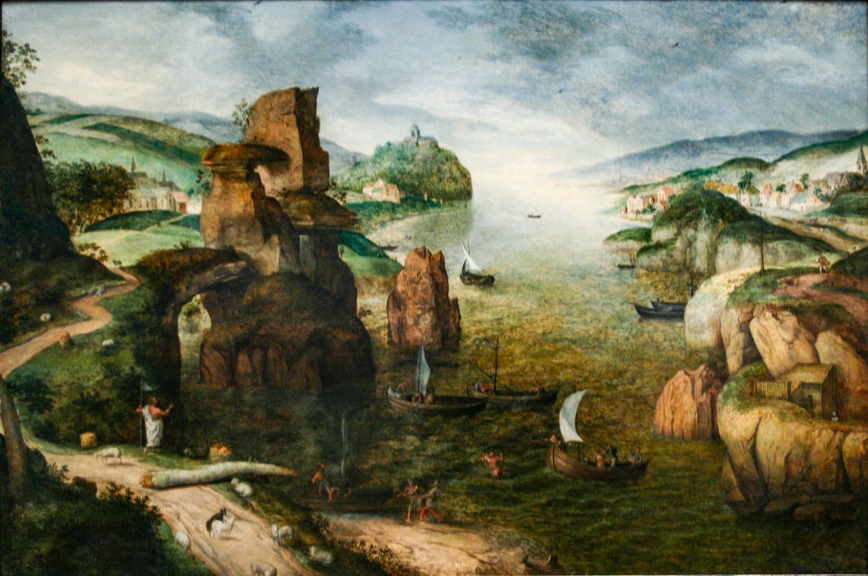 Kristus ja apostolit Galilean merellä tekijältä Pieter Brueghel the Elder