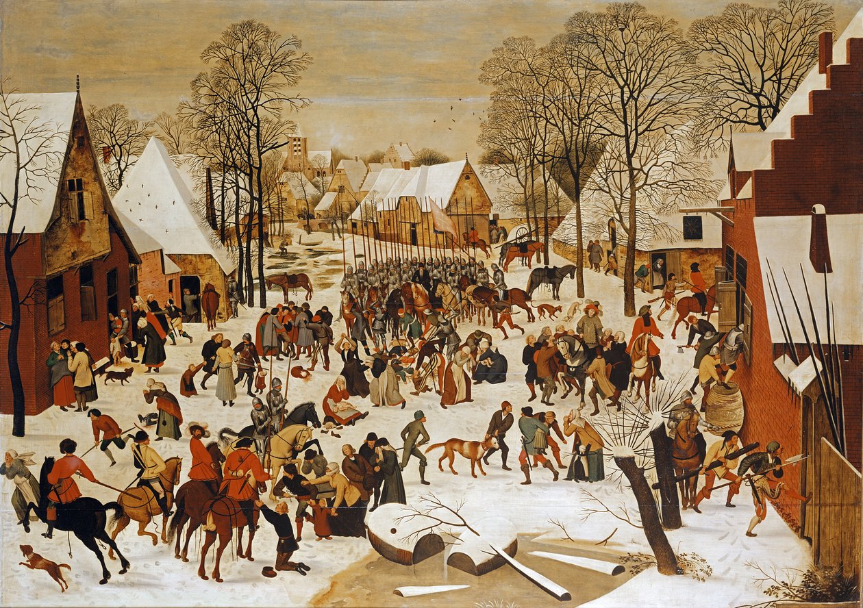 Talvikohtaus viattomien verilöylystä tekijältä Pieter Brueghel the Younger