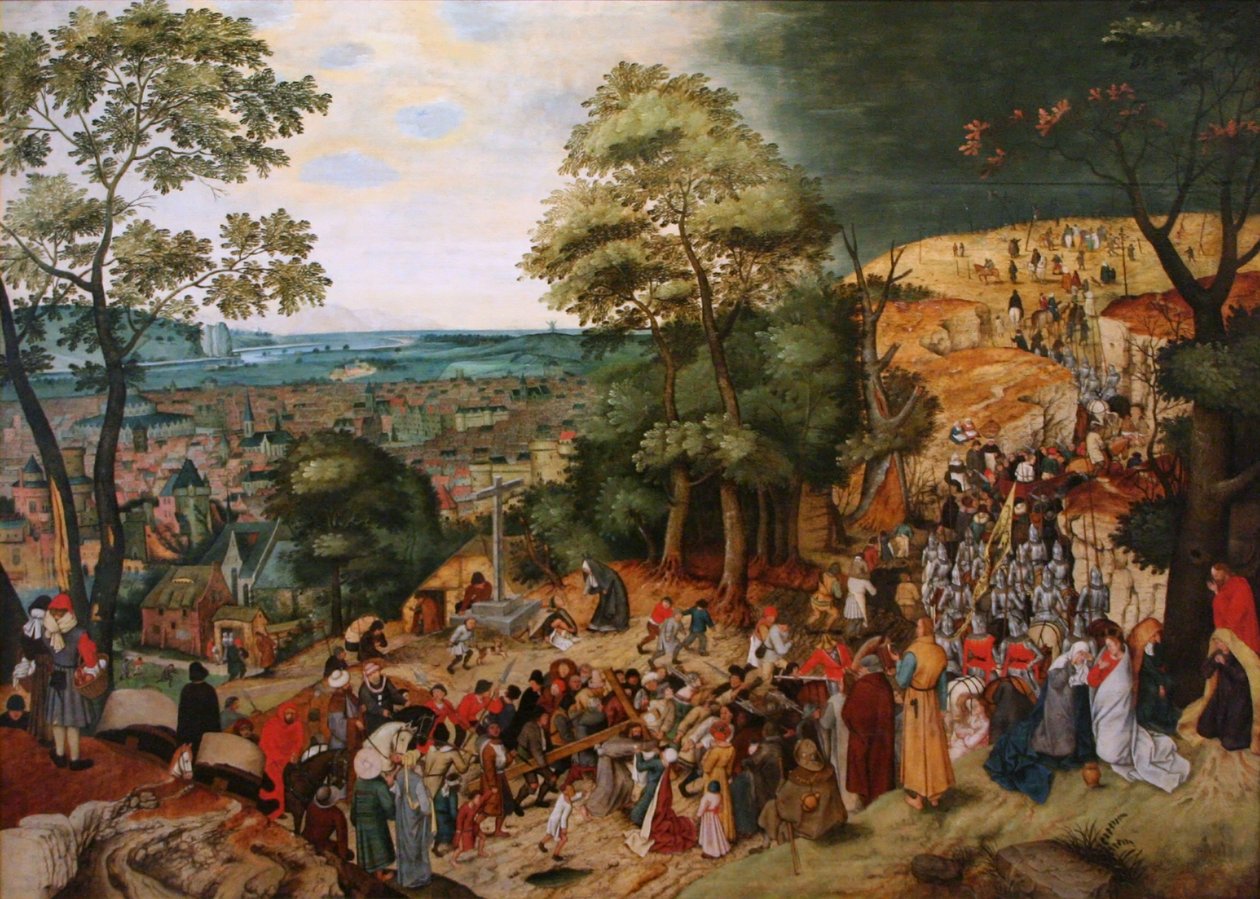 Kristus kantaa ristiä tekijältä Pieter Brueghel the Younger
