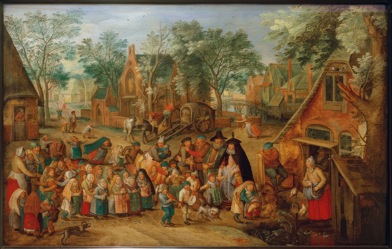 Whitsun Bride -peli tekijältä Pieter Brueghel the Younger