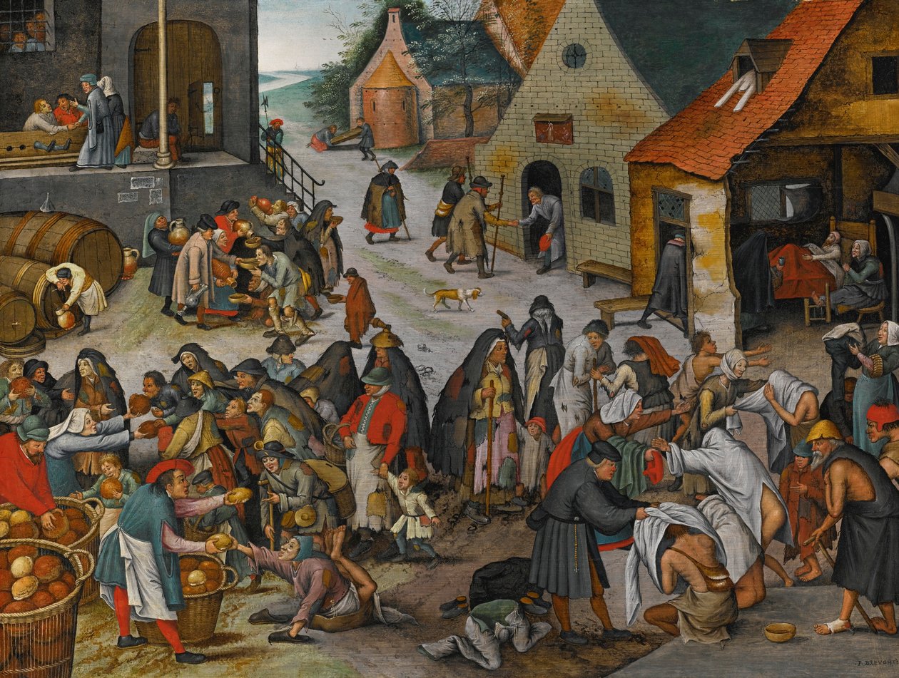 PIETER BRUEGHEL NUOREMPI SEITSEMÄN LAUPEUDEN TEKOA tekijältä Pieter Brueghel the Younger