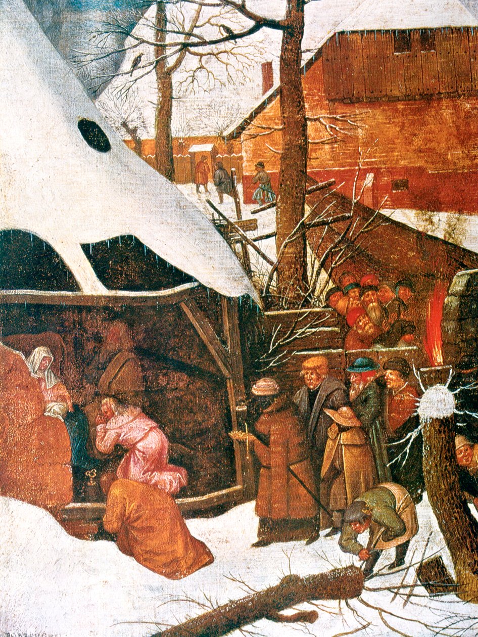 The Adoration of the Magi -yksityiskohta, c1584-1638 tekijältä Pieter Brueghel the Younger