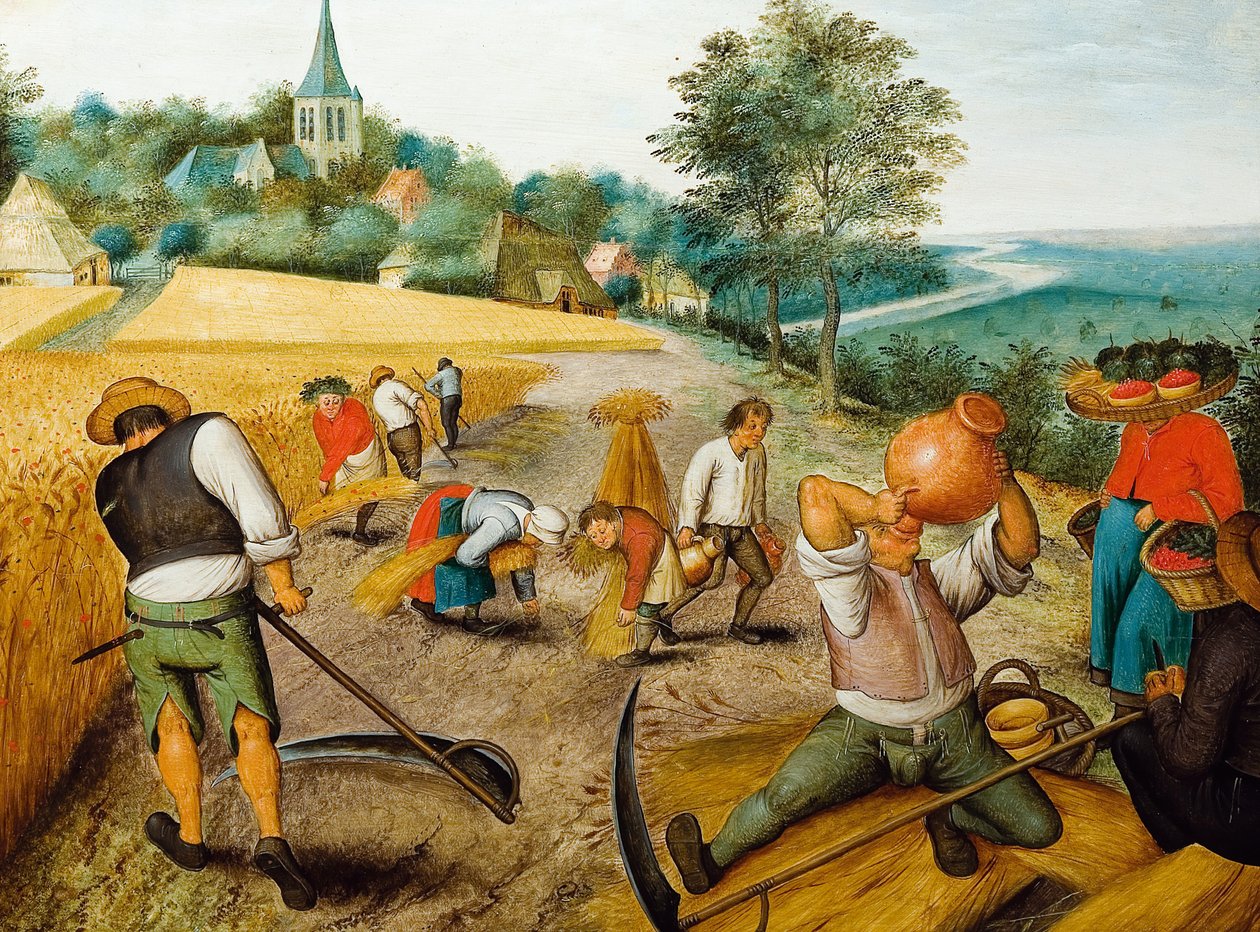 Neljä vuodenaikaa: Kesä, 1500-luvun toinen puolisko. tekijältä Pieter Brueghel the Younger