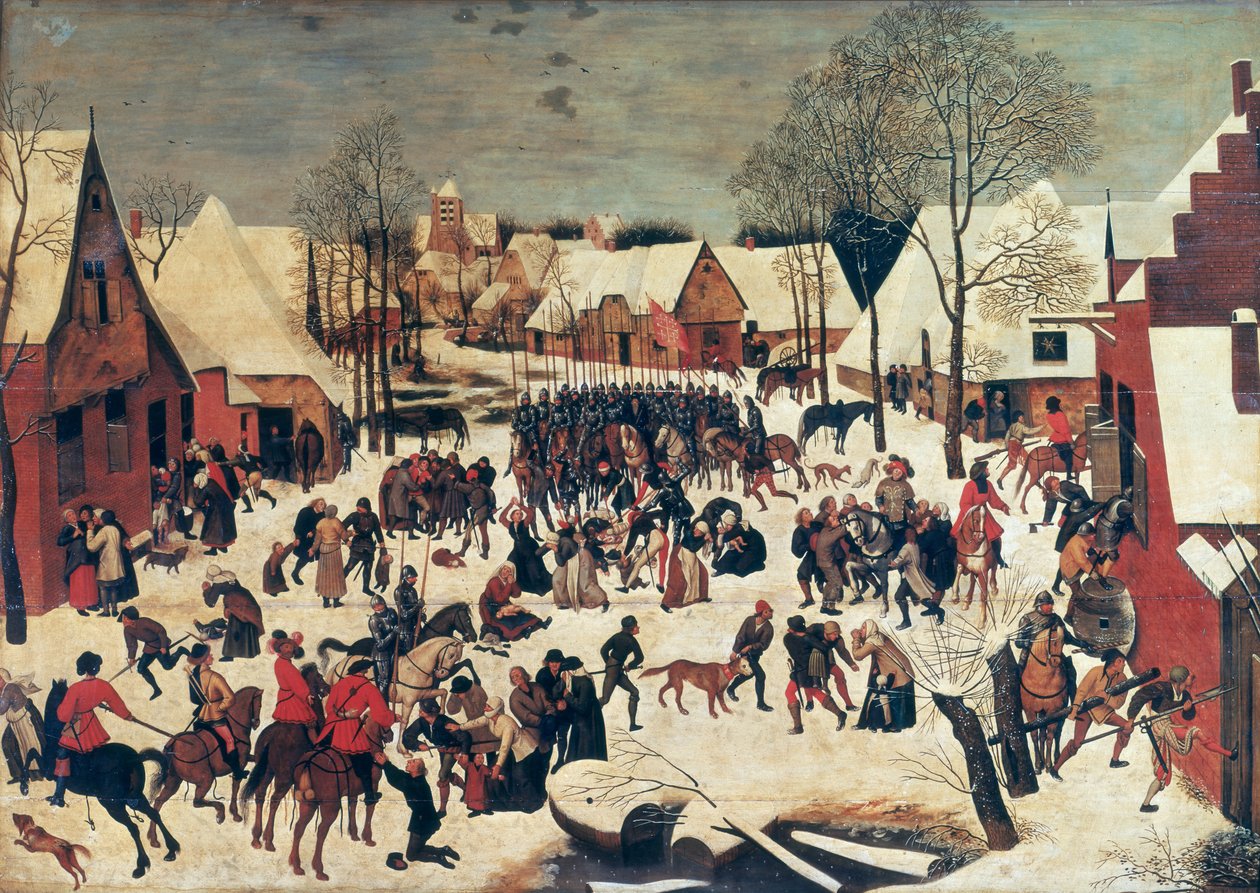 Viattomien verilöyly, 1593 tekijältä Pieter Brueghel the Younger