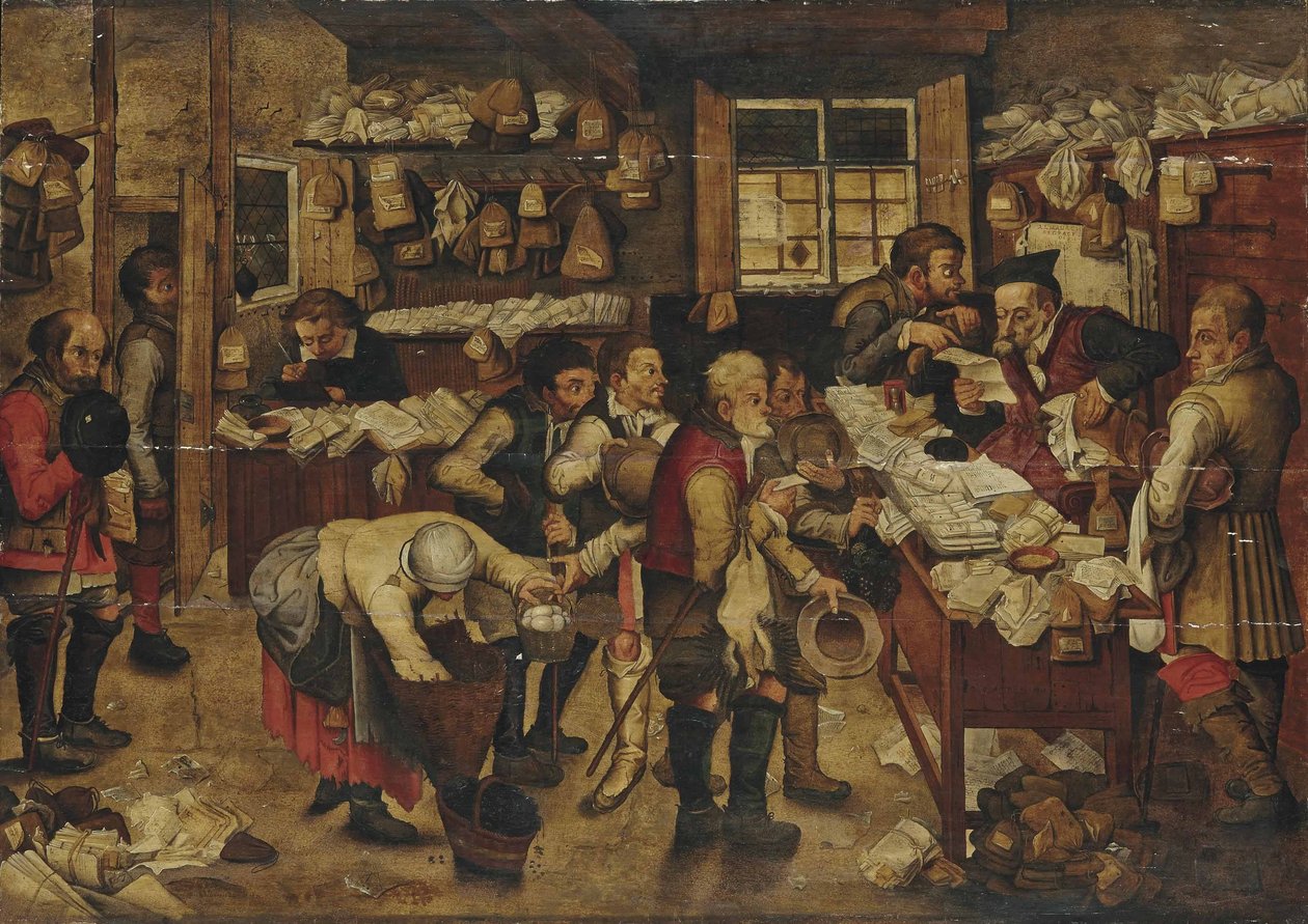 Kymmenysten maksaminen tekijältä Pieter Brueghel the Younger
