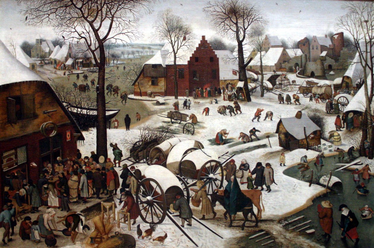 Betlehemin väestönlaskenta tekijältä Pieter Brueghel the Younger