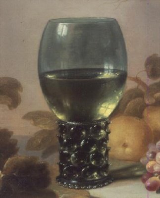 Lasipikarin asetelma (yksityiskohta kuvasta 52818) tekijältä Pieter Claesz