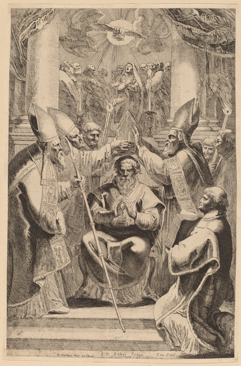 Piispan vihkiminen tekijältä Pieter Claesz Soutman, after Sir Peter Paul Rubens