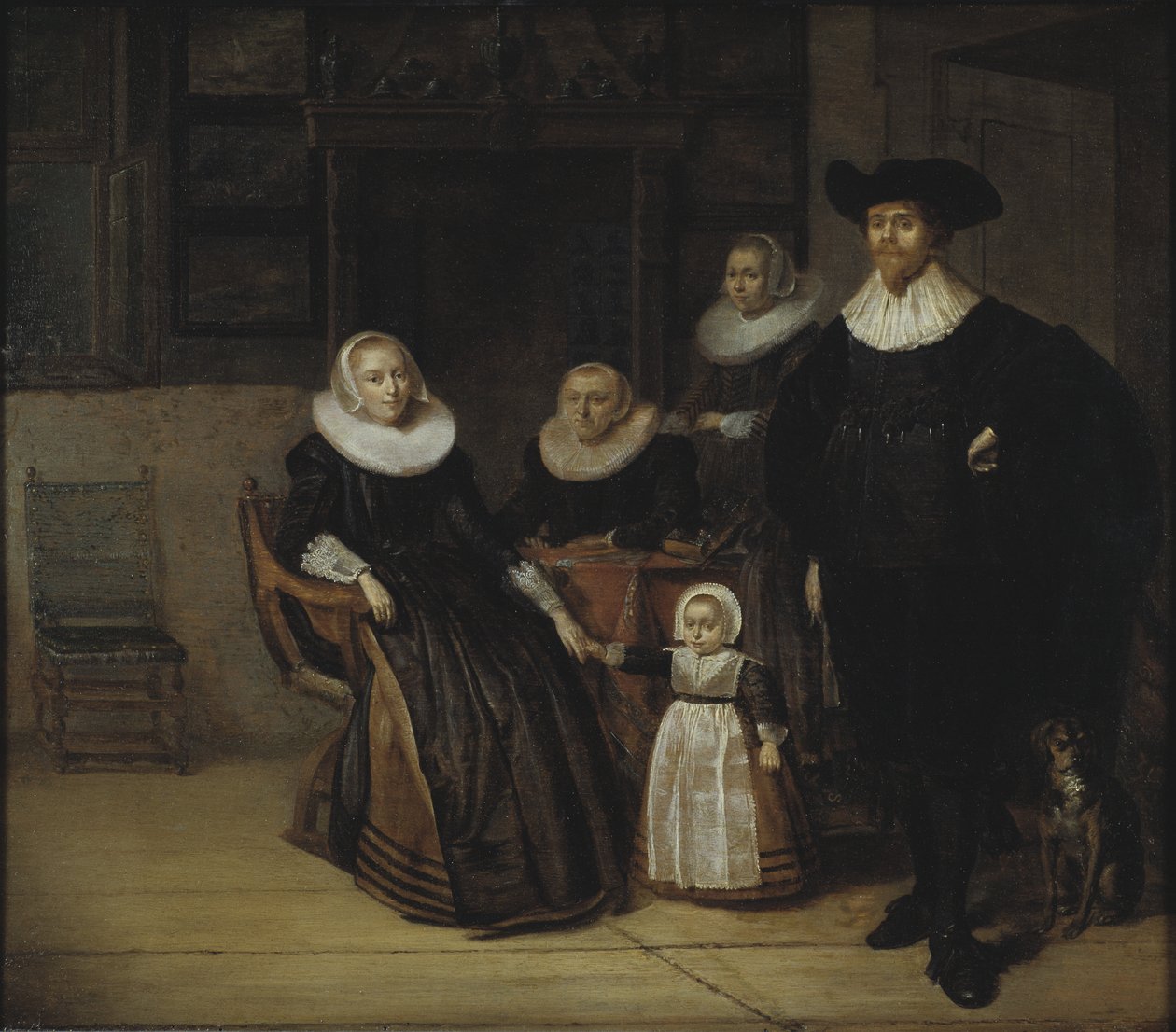 Perheen muotokuva, 1661 tekijältä Pieter Codde