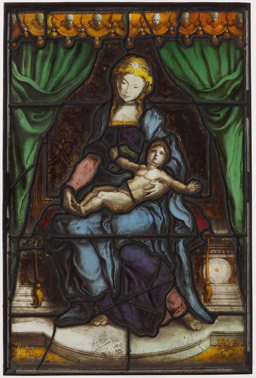 Ikkuna Madonna lapsen kanssa tekijältä Pieter Coecke van Aelst (I) (circle of)