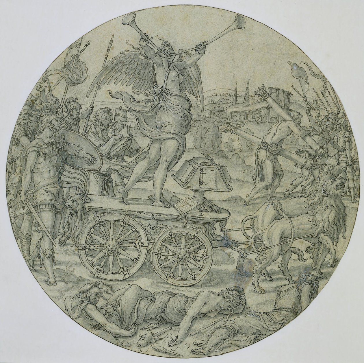 Triumph of Fame tekijältä Pieter Coecke van Aelst (I) (workshop of)