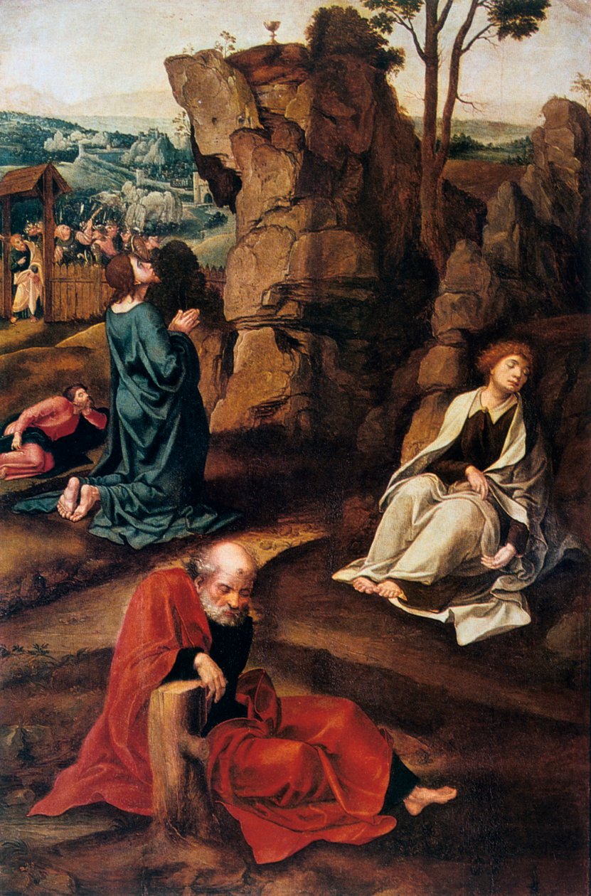 Agony in the Garden, 1527-1530. tekijältä Pieter Coecke van Aelst