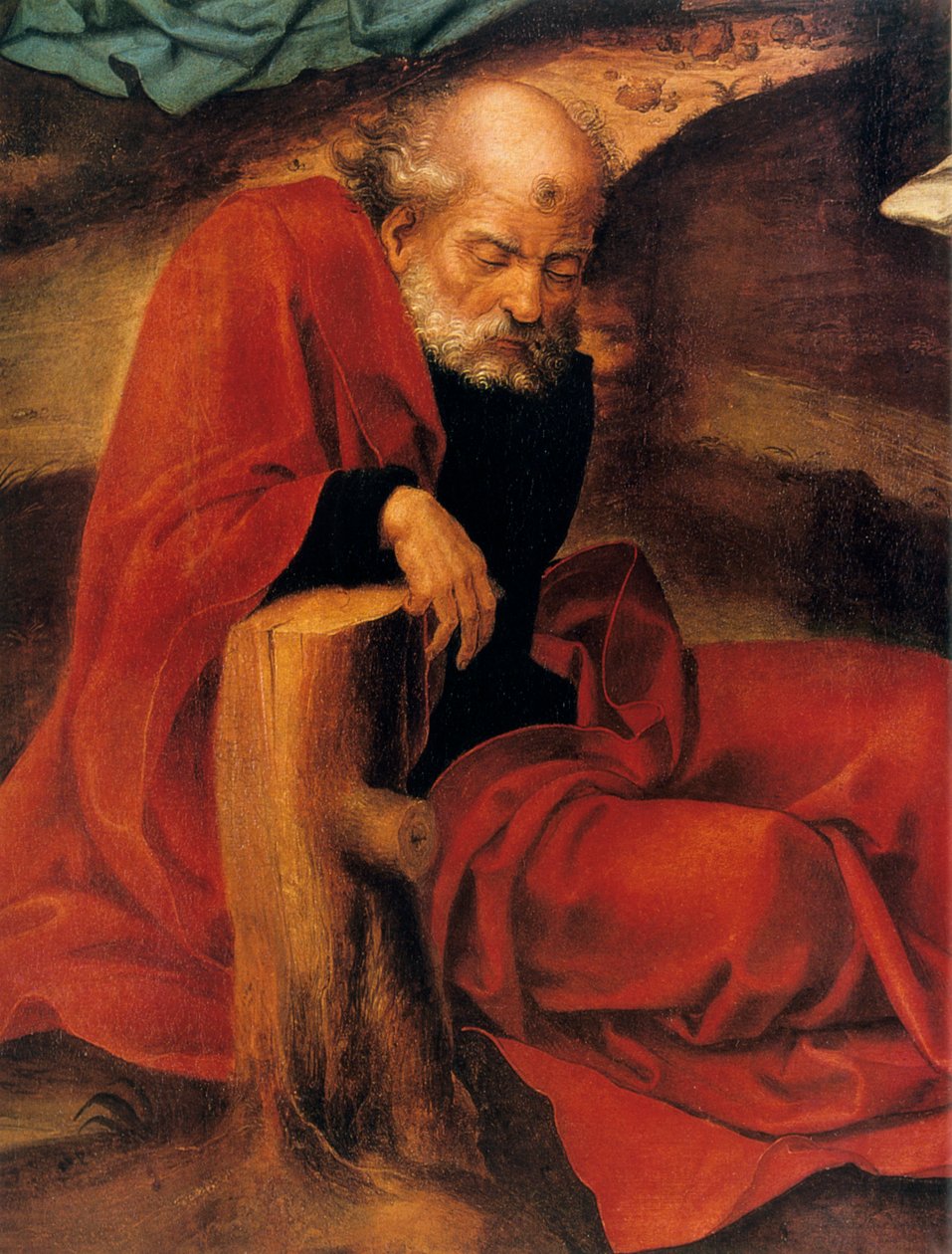 Agony in the Garden, yksityiskohta, 1527-1530. tekijältä Pieter Coecke van Aelst
