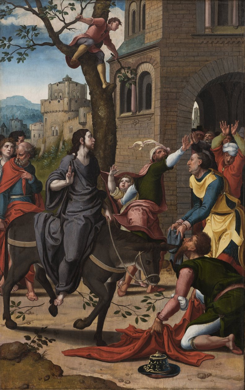 Kristuksen tulo Jerusalemiin, noin 1533-1534 tekijältä Pieter Coecke van Aelst