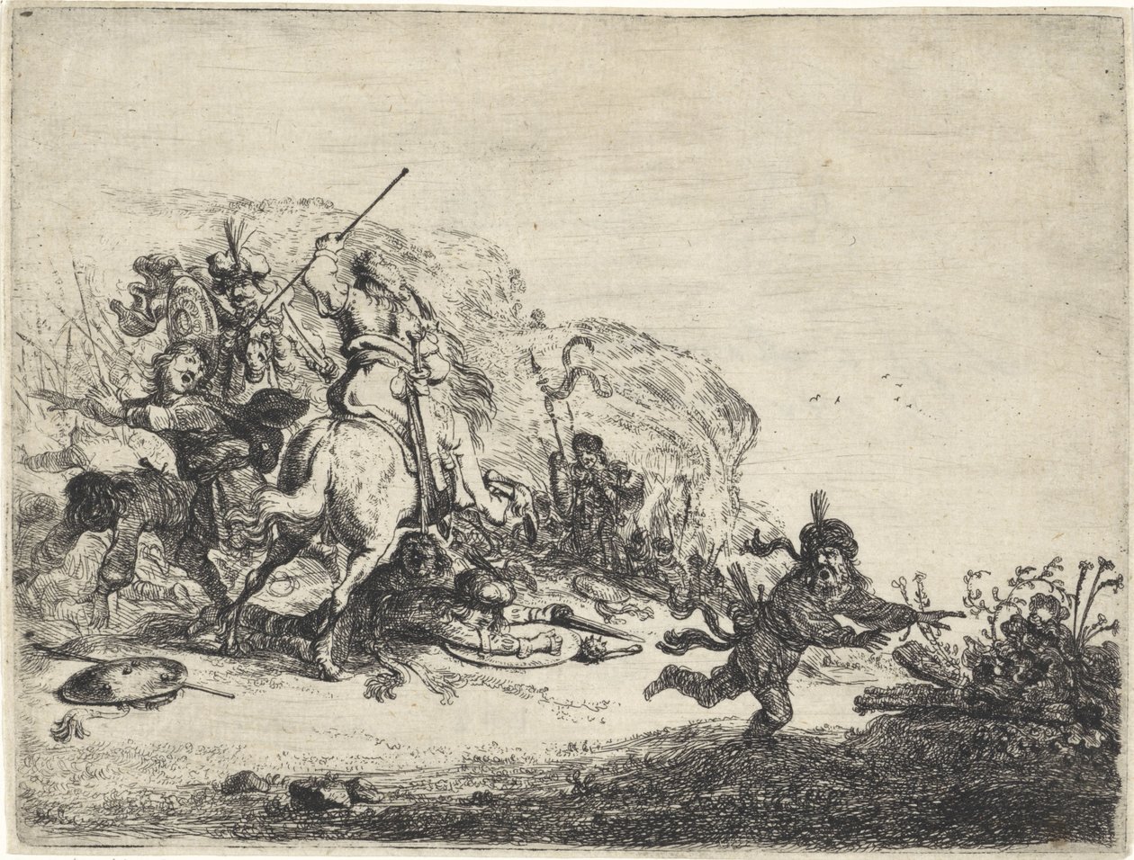hevosurheilun taistelu tekijältä Pieter Cornelisz. Verbeeck