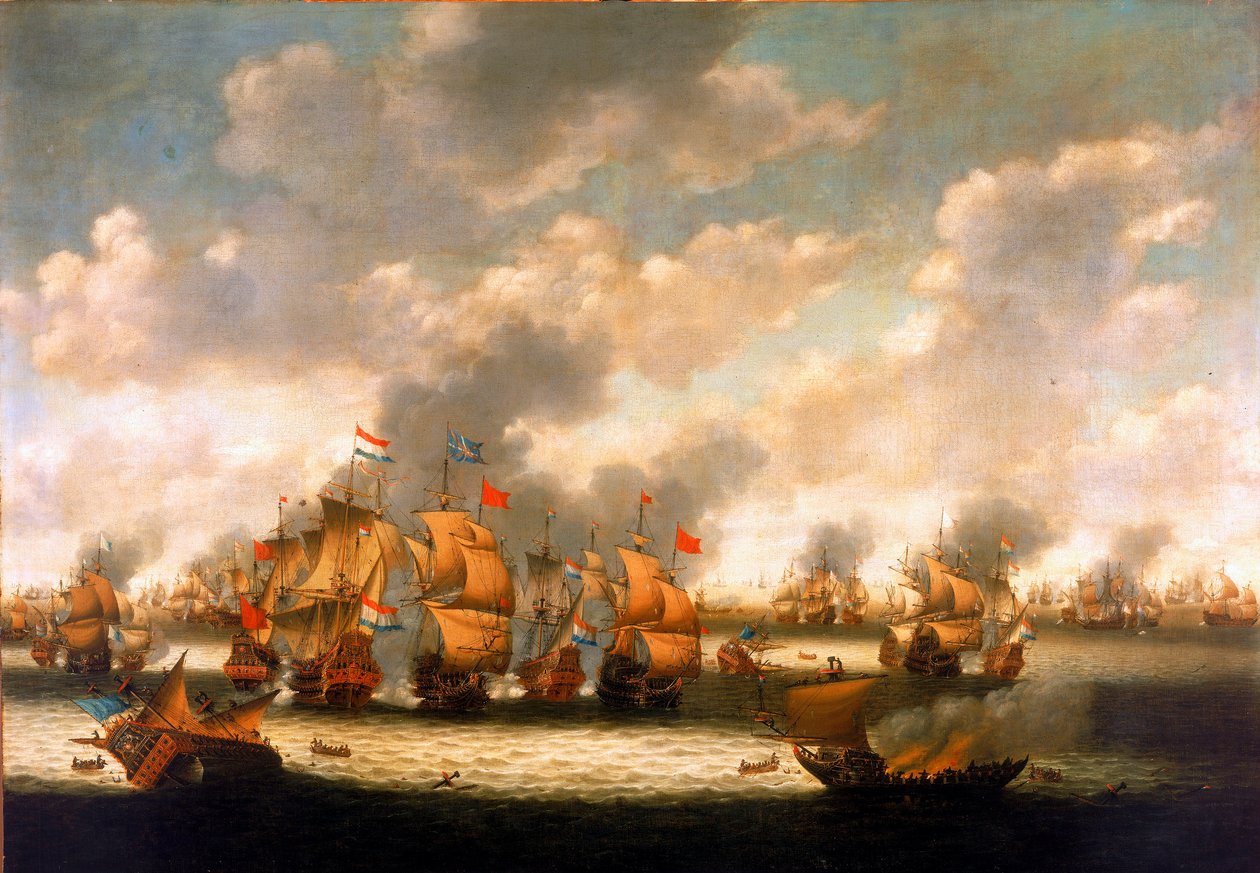 Neljän päivän taistelu tekijältä Pieter Cornelisz van Soest