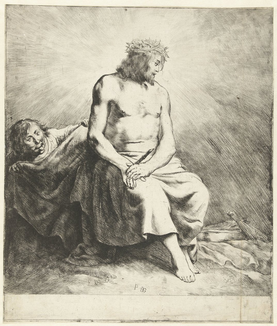 Kristuksen pilkkaaminen tekijältä Pieter Fransz de Grebber