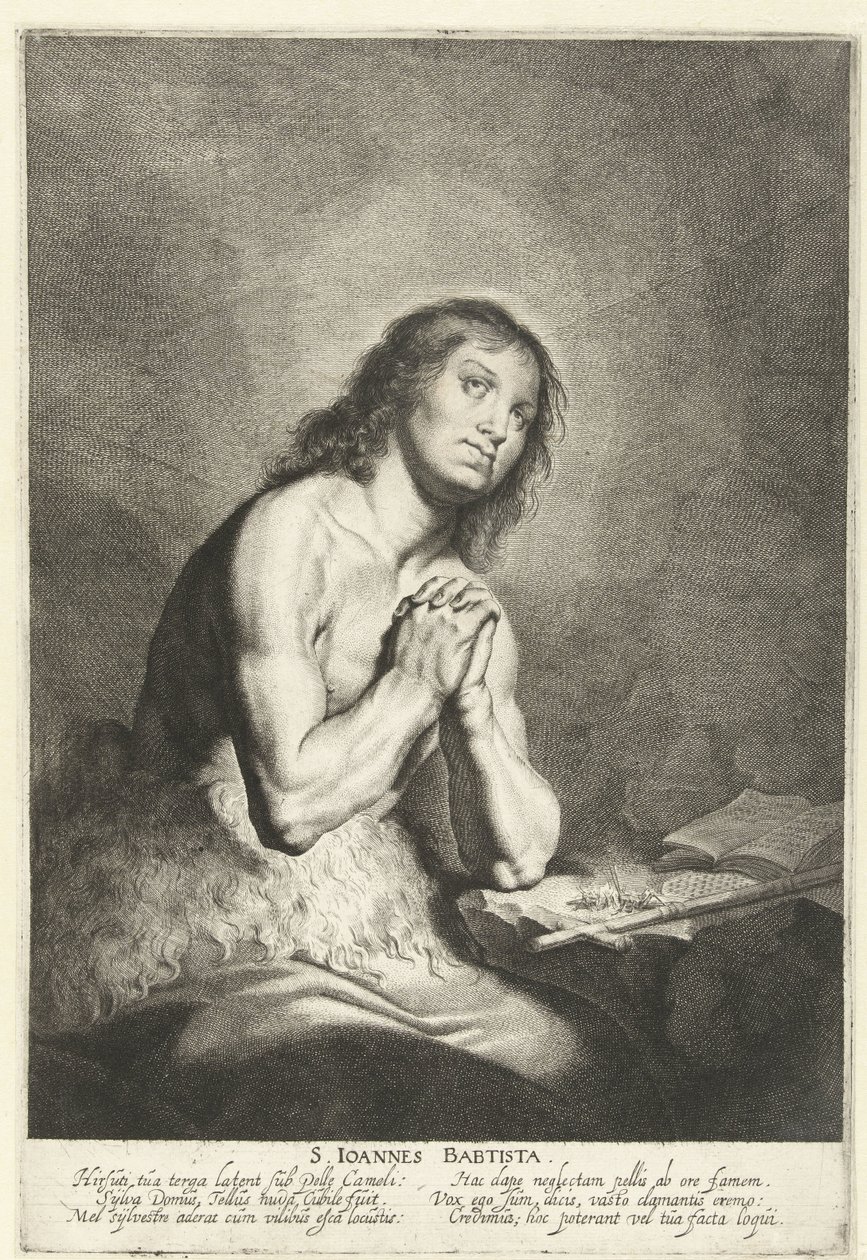 Pyhä Johannes Kastaja S. Ioannes Babtista (otsikko esineessä) tekijältä Pieter Fransz de Grebber