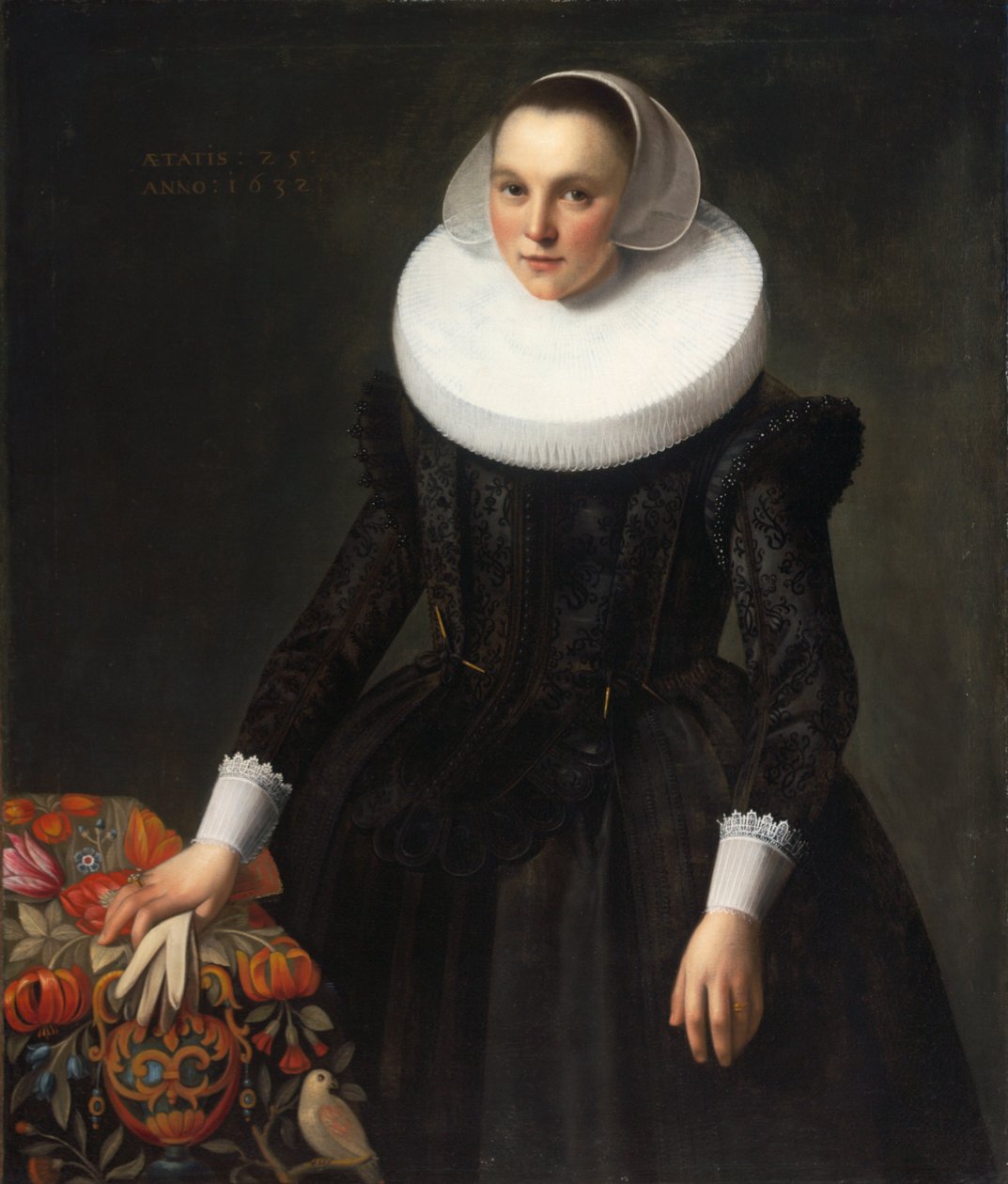 Nuoren naisen muotokuva - Nuoren naisen muotokuva, kirjoittanut Grebber, Pieter Fransz de (n. 1600-1652/3). öljy kankaalle tekijältä Pieter Fransz. de Grebber