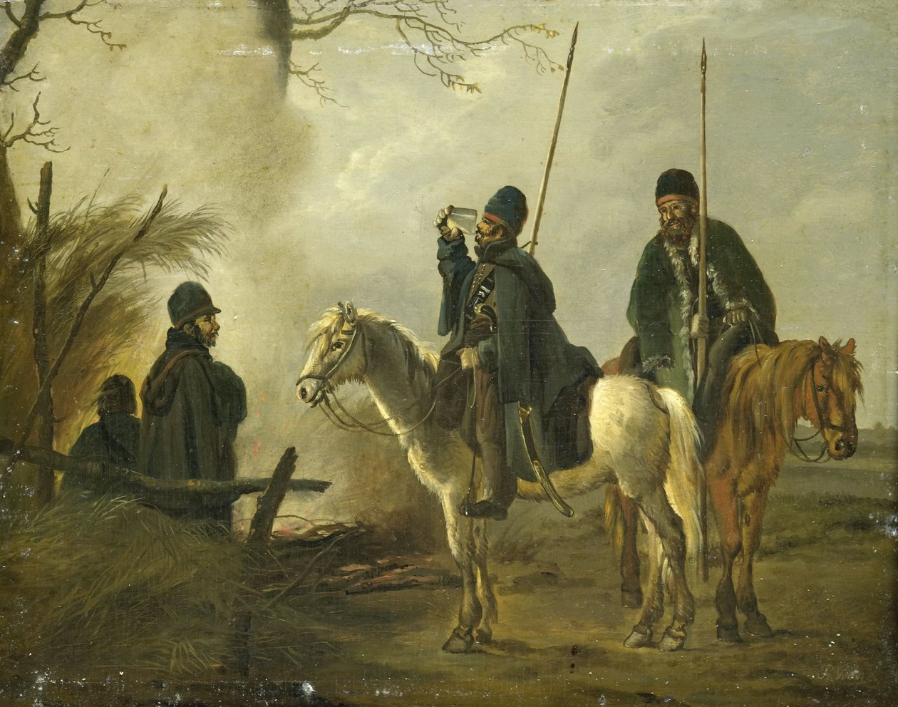 Kasakkojen etuvartio vuonna 1813 tekijältä Pieter Gerardus van Os