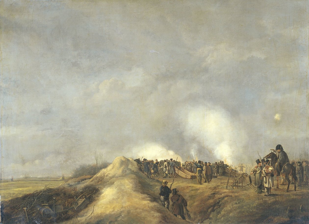 Naardenin pommitus, huhtikuu 1814 tekijältä Pieter Gerardus van Os