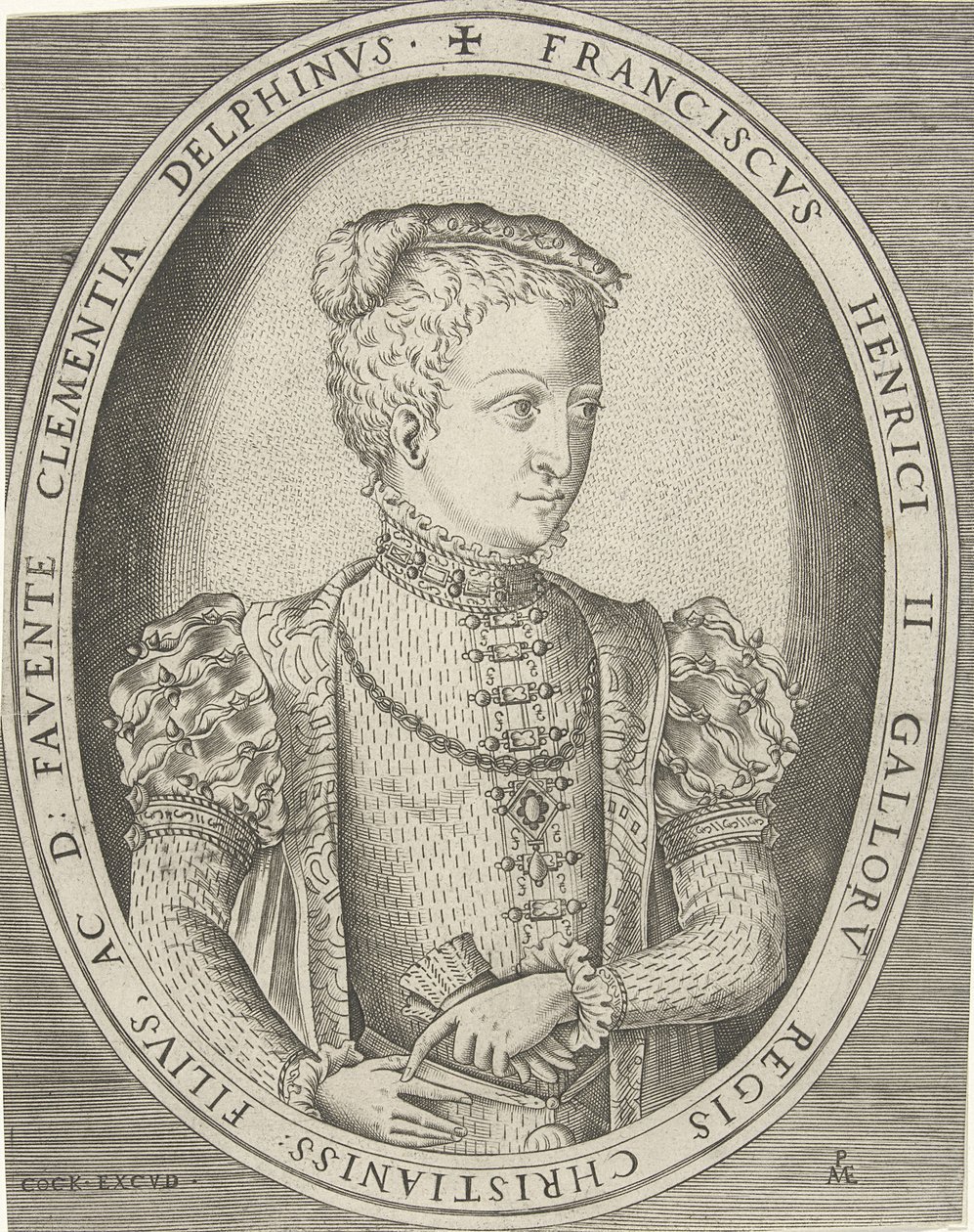 Fransis II:n muotokuva Ranskasta 1544-1560 tekijältä Pieter Heyden van der