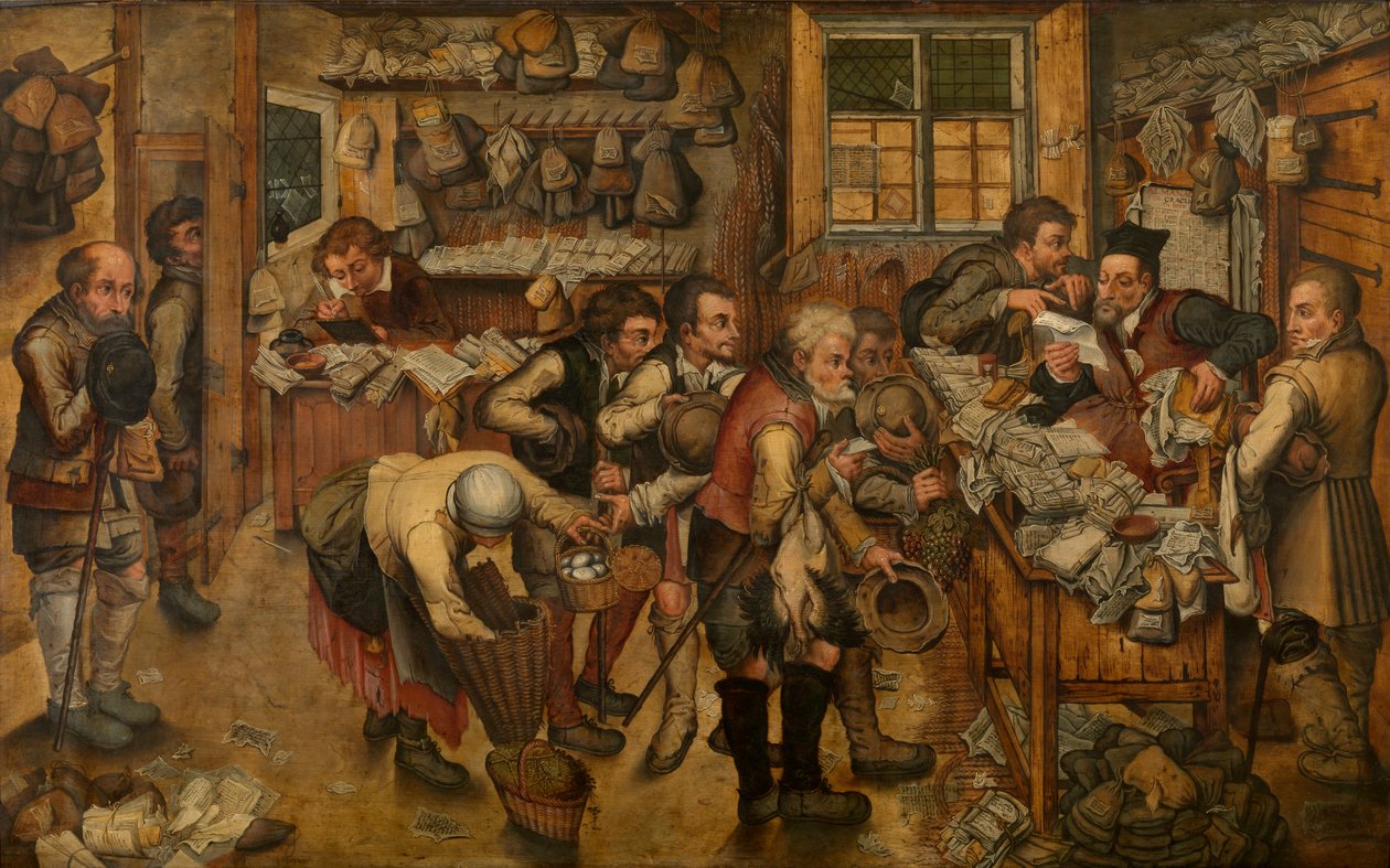The Village Lawyer (öljy) tekijältä Pieter III Brueghel