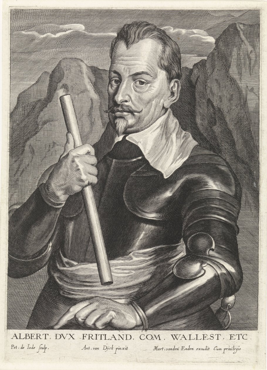 Albrecht of Wallenstein 1583-1634, noin 1630 tekijältä Pieter I Jode de