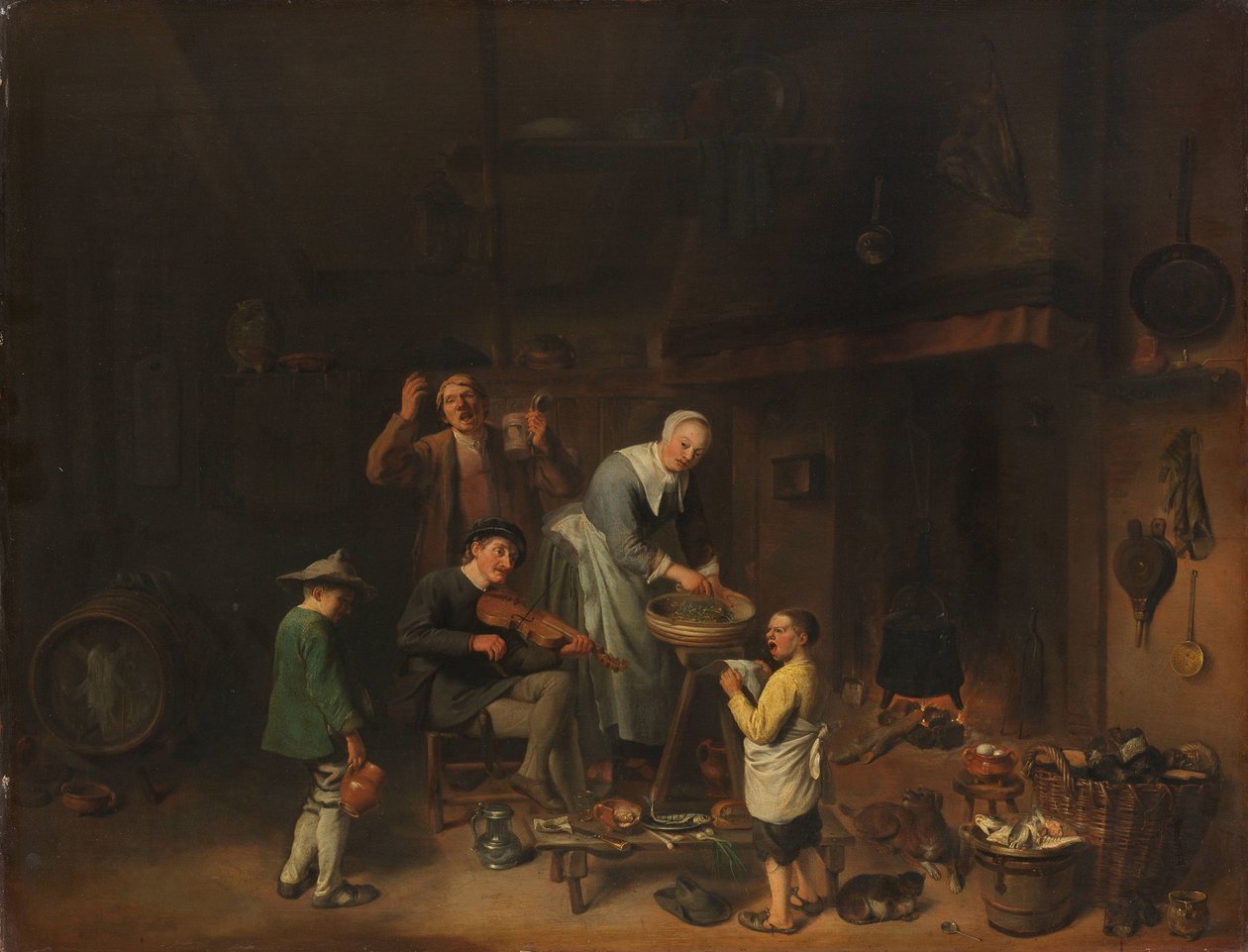 Talonpoikaperheen laulu tekijältä Pieter Jacobsz. Duyfhuysen