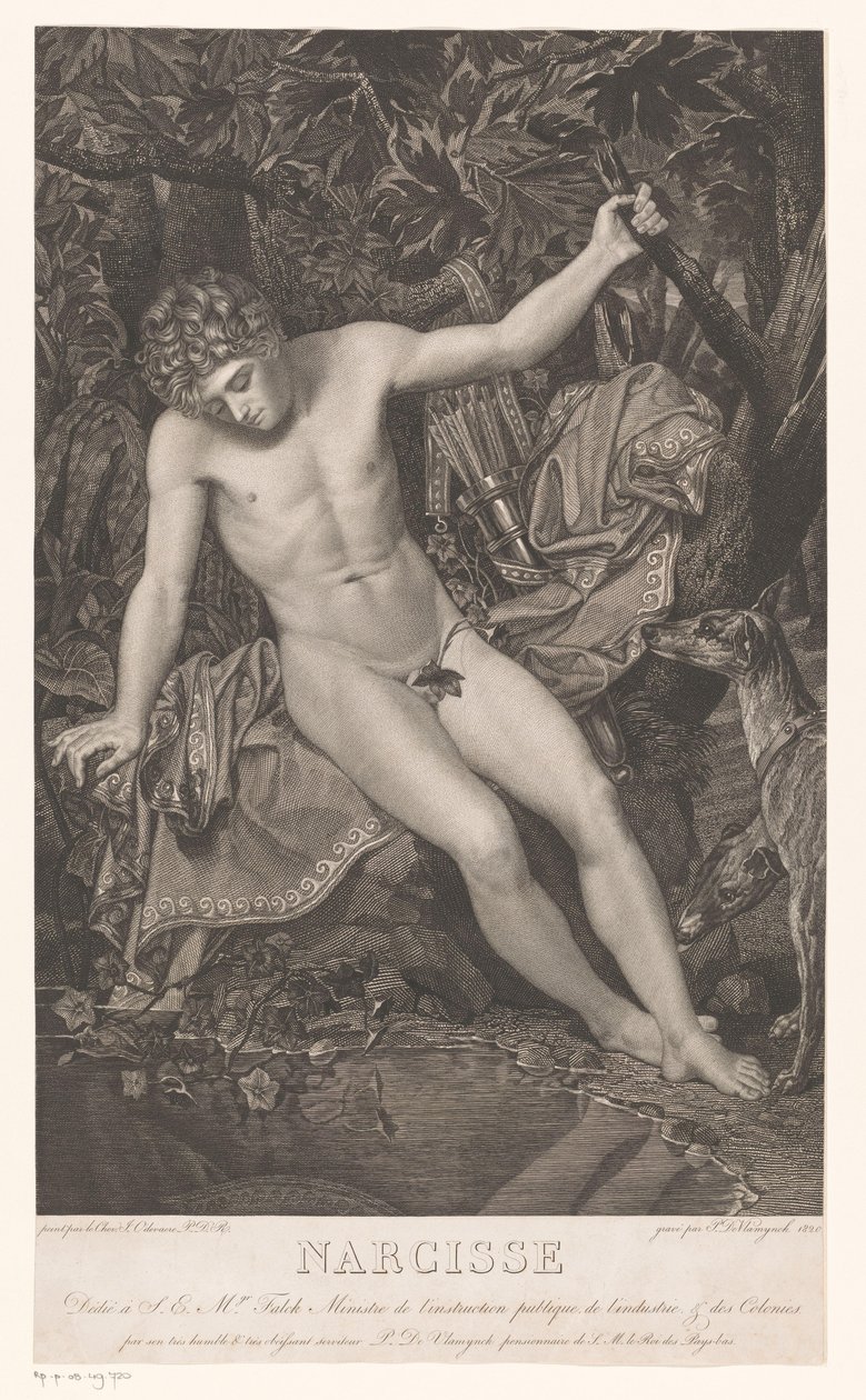 Narcissus rannalla Narcissus (otsikko esineessä) tekijältä Pieter Jan de Vlamynck