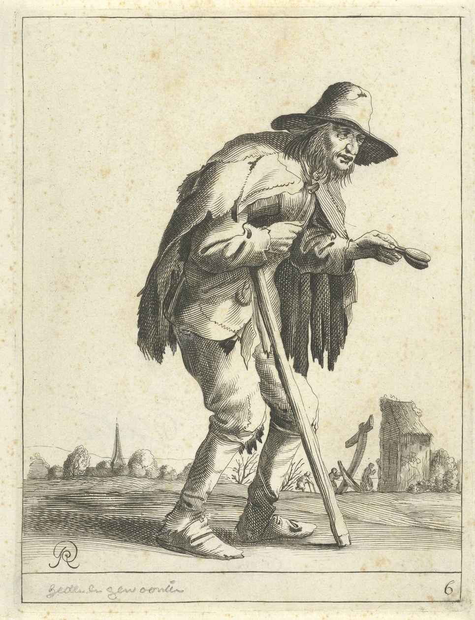 Captaire lepros Beggars and Farmers (títol de la sèrie) finlandès tekijältä Pieter Jansz Quast