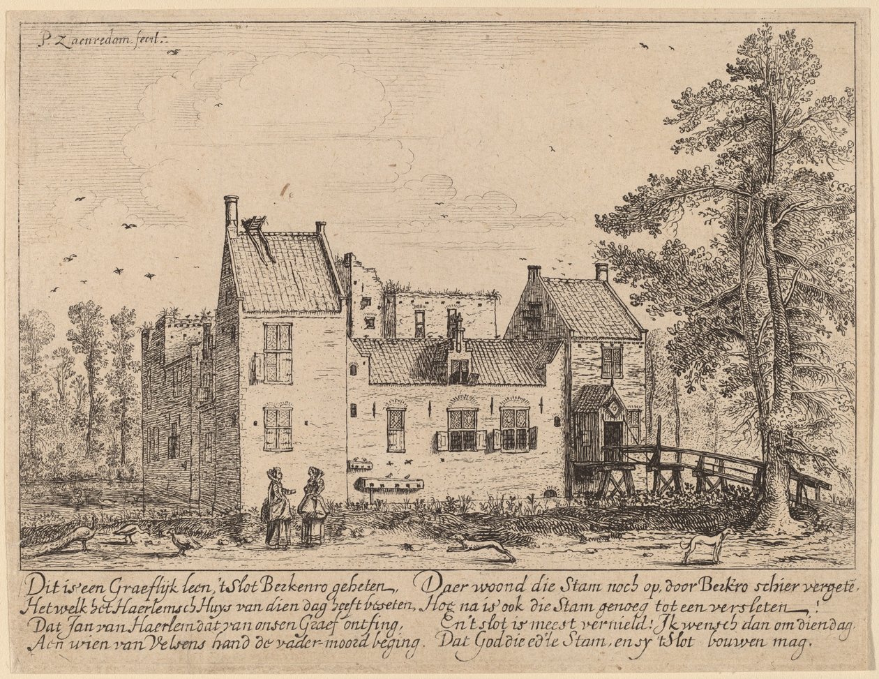 Castle Drive tekijältä Pieter Jansz Saenredam