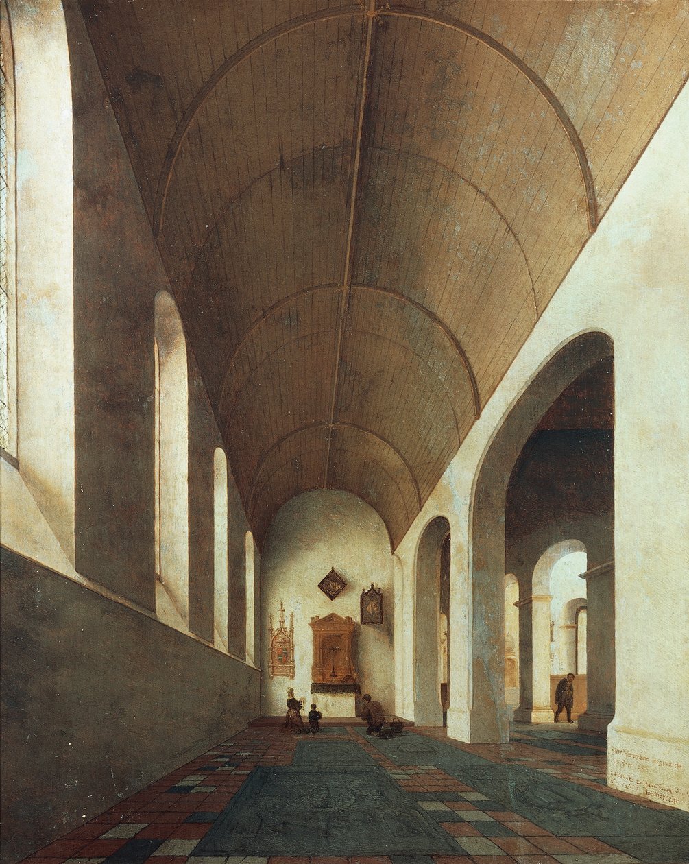 Capela de Santo Antônio na Igreja de São João em Utrecht Finlandês tekijältä Pieter Jansz Saenredam