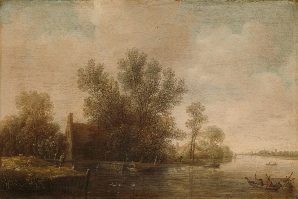 Joen maisema tekijältä Pieter Jansz. van Asch