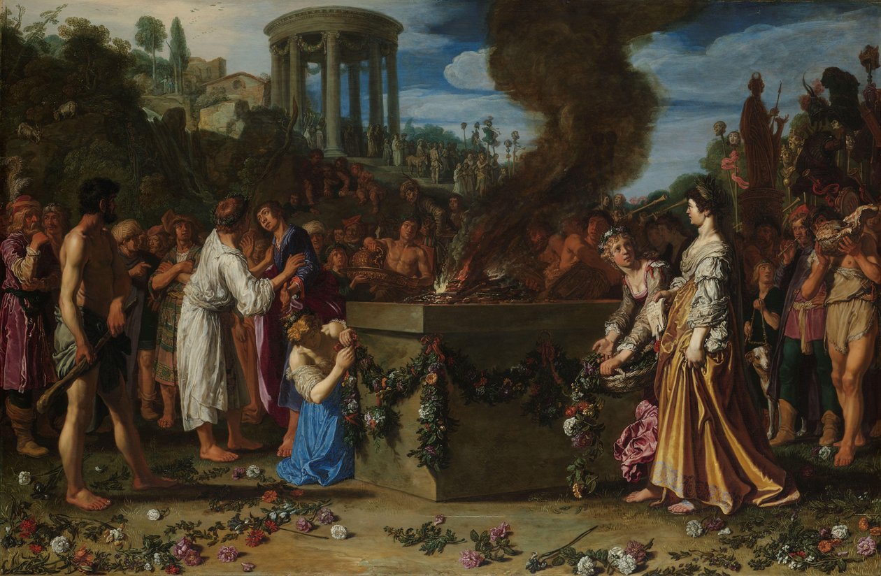 Orestes ja Pylades kiistelevät alttarilla Orestes ja Pylades väittelevät alttarilla (Euripides, Iphigenia Taurisissa) tekijältä Pieter Lastman