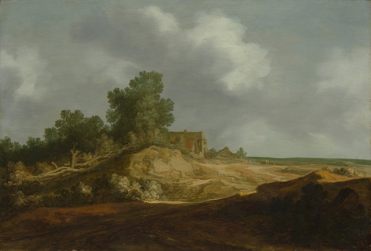 Maisema mökillä, 1629. tekijältä Pieter Molijn