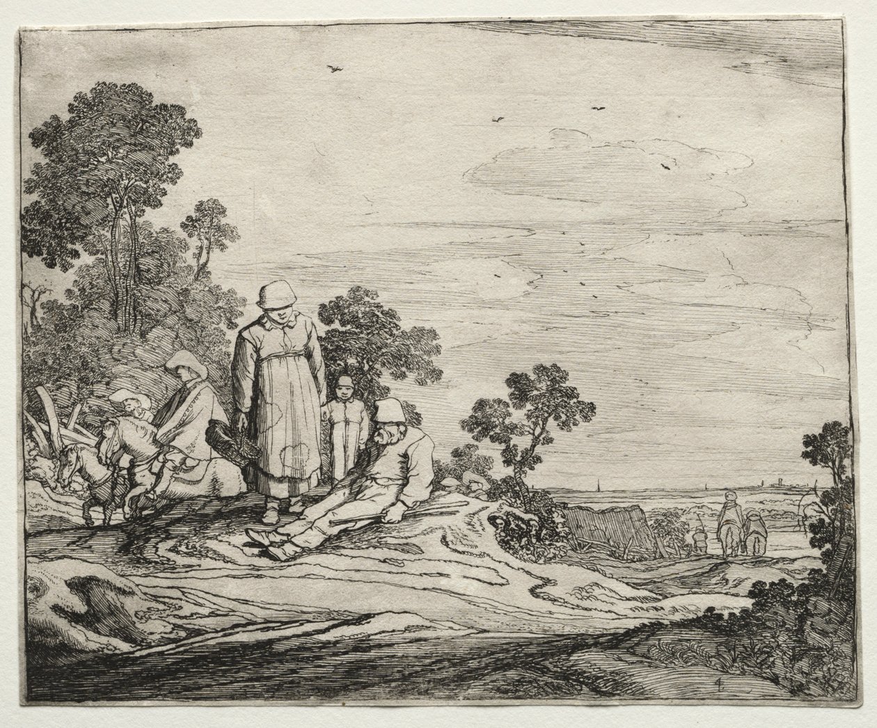 Maisema talonpoikien kanssa, 1626. tekijältä Pieter Molyn